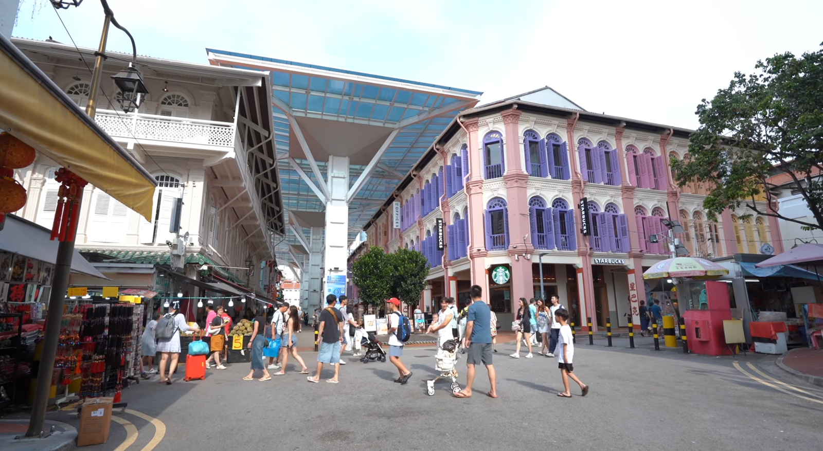 Heritage walk, China town, Maxwell Hawker centre